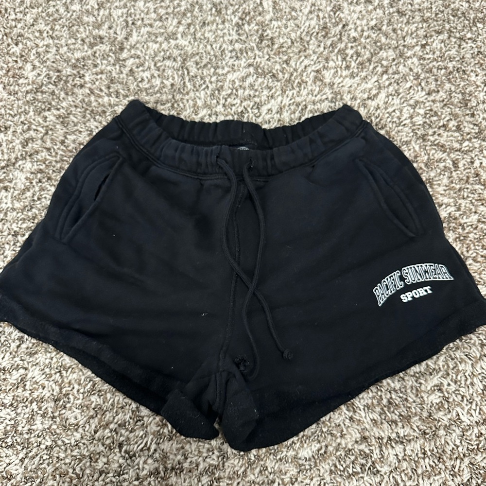 Black Women's Lounge Shorts with Drawstring